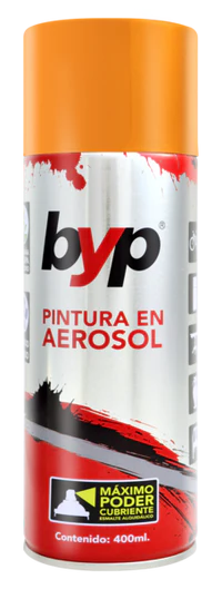Pintura en aerosol byp FLUORESCENTES NARANJA