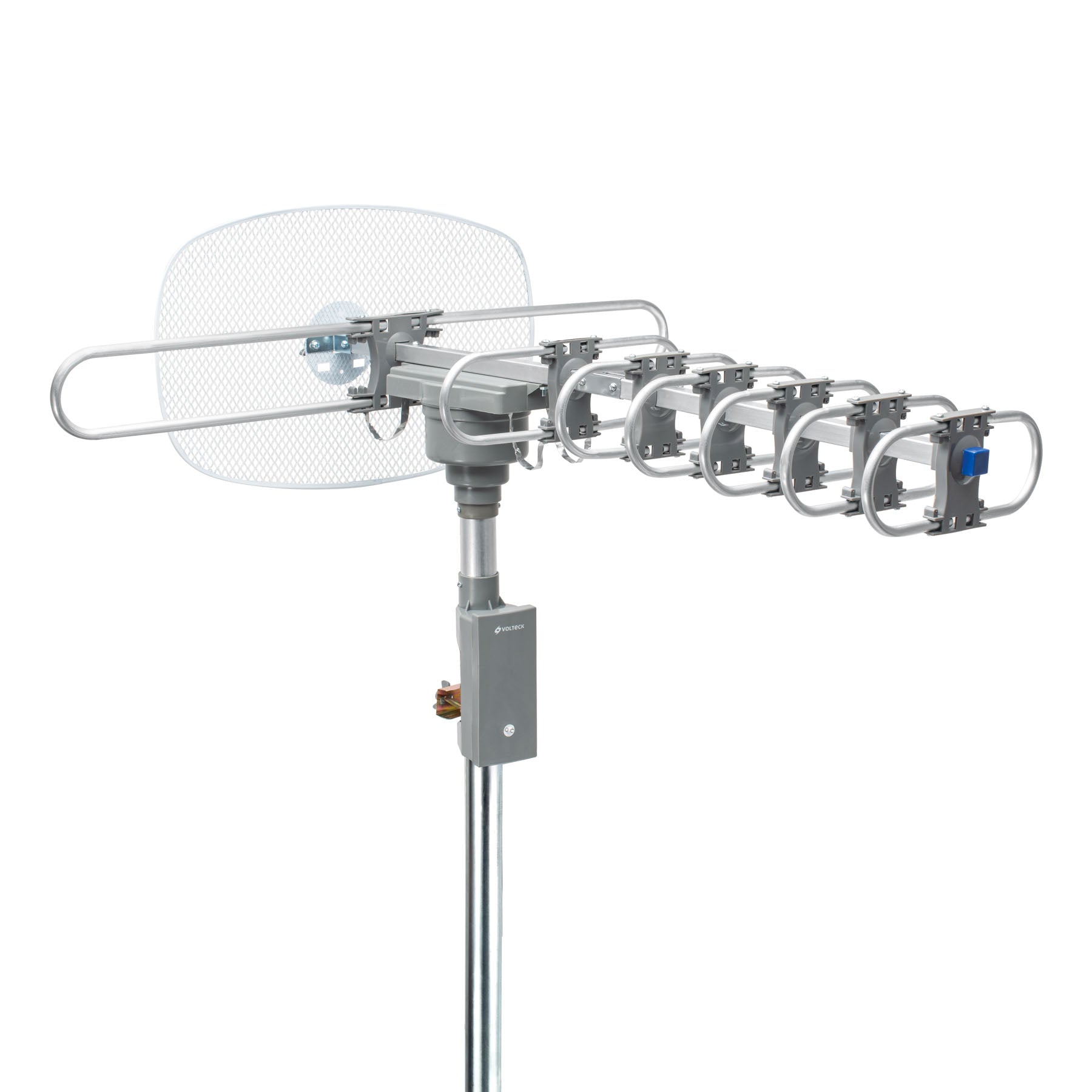 Antena aerea para TV HD, giratoria 360 con control y cable