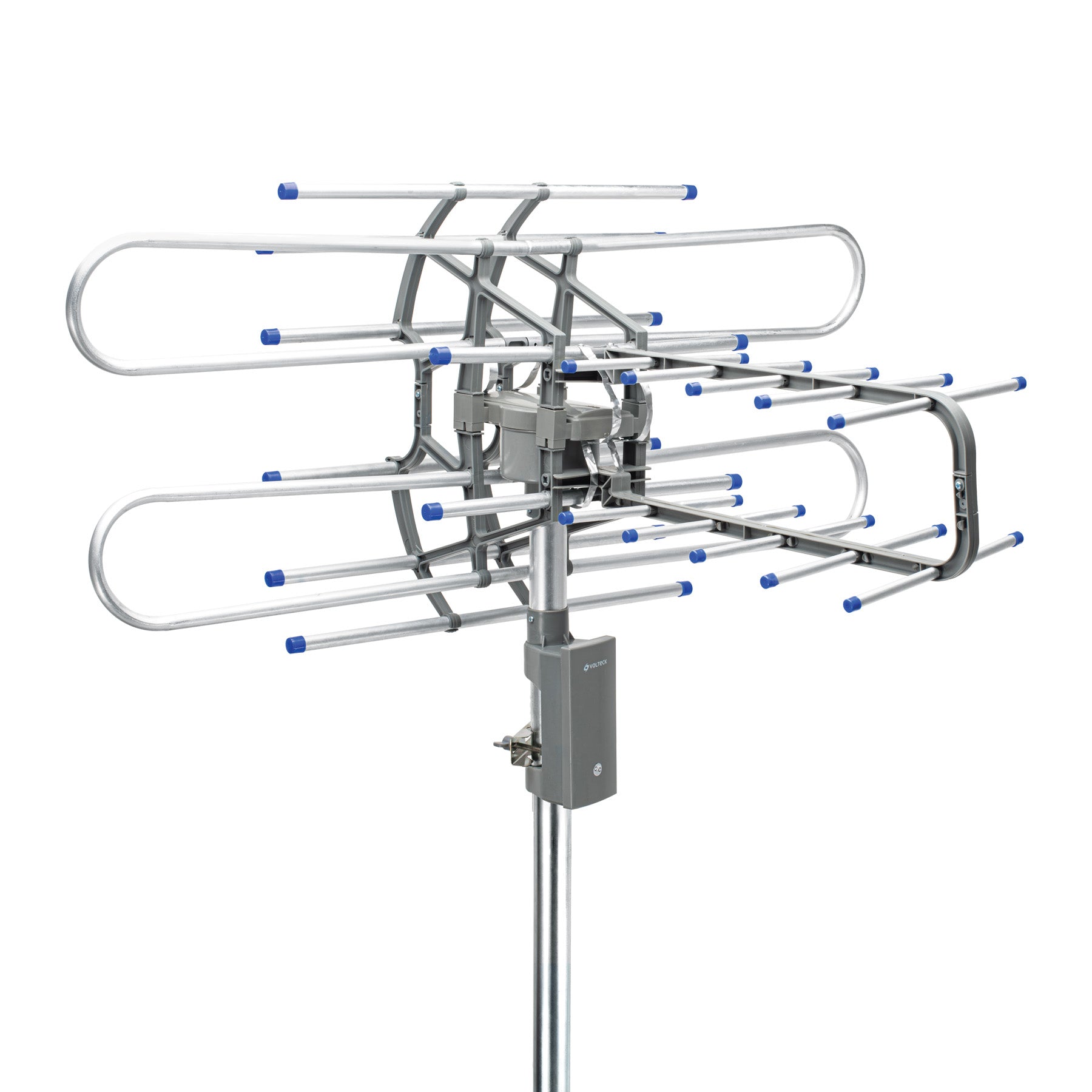 Antena aerea para TV HD, giratoria 360 con control, Volteck