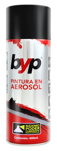 Pintura en aerosol byp NEGRO MATE