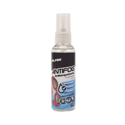 SILIMEX - Antiempañante, ideal para eliminar problemas de empañamiento en googlees, mascaras, cascos, lentes, bote 60 ml