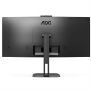 AOC TOP VICTORY - Monitor AOC 34" Professional Curvo VA 1500-R 3440x1440 HDMI DP USB-C DP AltMode 100hz 1ms USB Hub Windows Hello We
