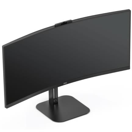 AOC TOP VICTORY - Monitor AOC 34" Professional Curvo VA 1500-R 3440x1440 HDMI DP USB-C DP AltMode 100hz 1ms USB Hub Windows Hello We