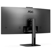 AOC TOP VICTORY - Monitor AOC 34" Professional Curvo VA 1500-R 3440x1440 HDMI DP USB-C DP AltMode 100hz 1ms USB Hub Windows Hello We