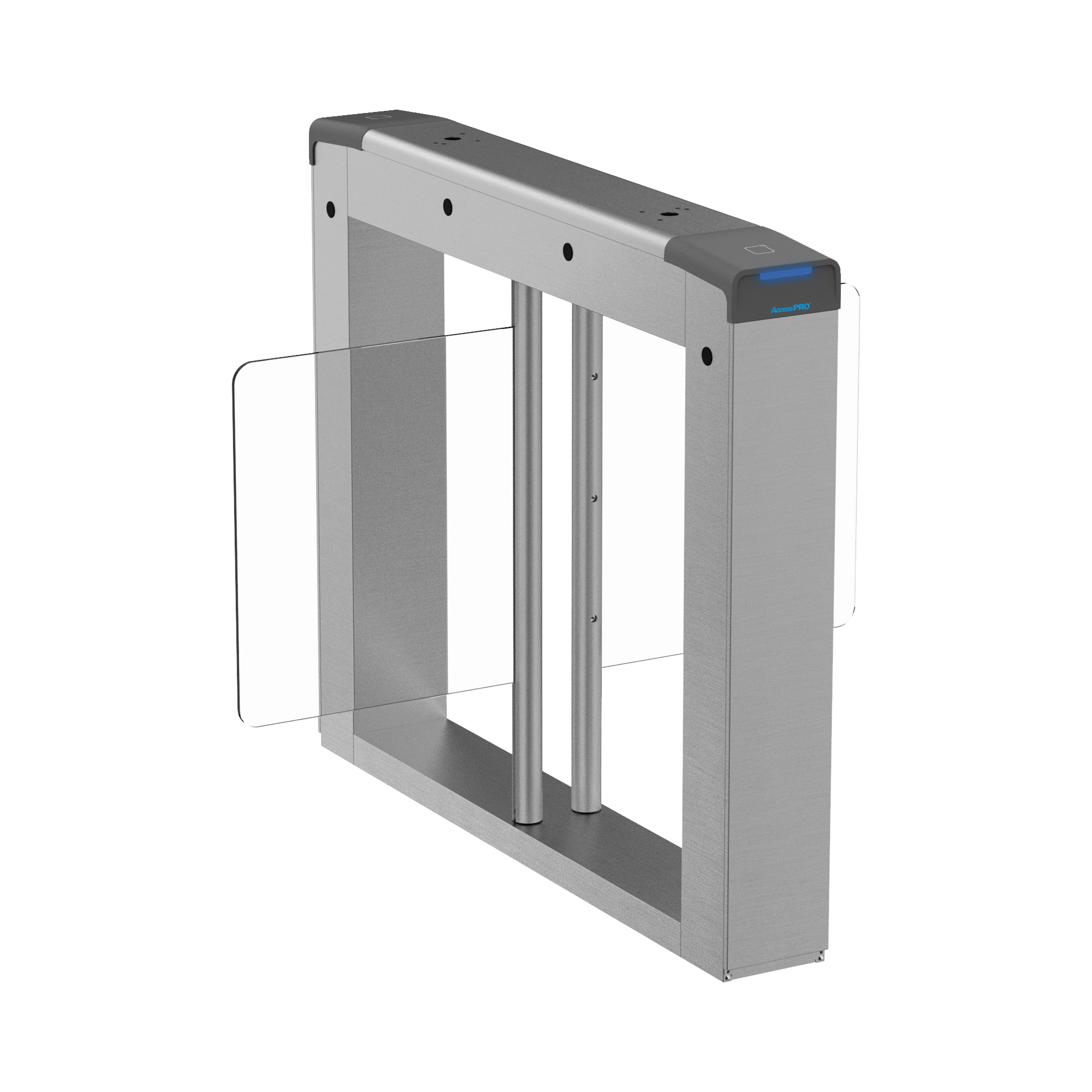 ACCESSPRO - Torniquete Central para Añadir Carriles a AP-8000HD / Exterior / Acero Inoxidable SUS304 / Requiere AP-8000HD /  Perforaciones listas para montaje DS-KAB6ZU1 No Incluido