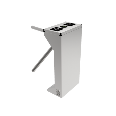 ACCESSPRO - (MOTORIZADO, SIN CONTACTO),Torniquete Industrial en Acero Inoxidable, Bidireccional, USO RUDO, Espacio para Lectora de Proximidad
