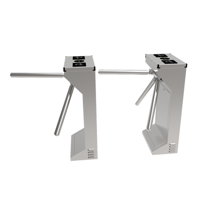 ACCESSPRO - (MOTORIZADO, SIN CONTACTO),Torniquete Industrial en Acero Inoxidable, Bidireccional, USO RUDO, Espacio para Lectora de Proximidad