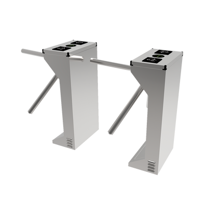 ACCESSPRO - (MOTORIZADO, SIN CONTACTO),Torniquete Industrial en Acero Inoxidable, Bidireccional, USO RUDO, Espacio para Lectora de Proximidad