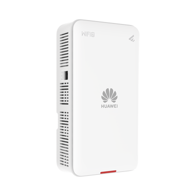HUAWEI - Punto de Acceso Wi-Fi 6 / 2.975 Gbps / MU-MIMO 2x2:2 (2.4GHz y 5GHz) / 1 Puerto 10/100/1000 Mbps (PoE In) / 1 Puerto 10/100/1000 Mbps LAN / Puerto USB / Smart Antenna 20% más cobertura / Instalación en pared / Administración en nube