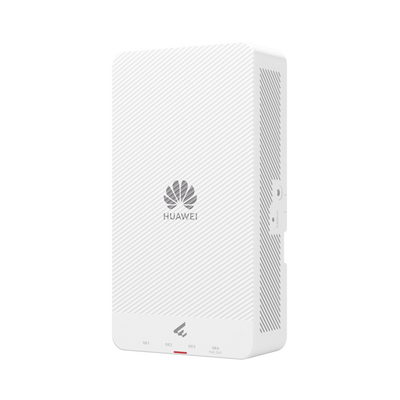 HUAWEI - Punto de Acceso eKit Wi-Fi 6 para Pared / Hasta 128 Clientes / 2.9 Gbps / 1 Puerto Gigabit PoE in + 3 Puertos LAN Gigabit + 1 Puerto LAN PoE out / Smart Antenna 20% más cobertura / Libre de Licenciamiento