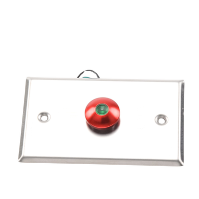 ACCESSPRO - Botón tipo Hongo / Redondo Color Rojo con LED / Estético / NO y COM