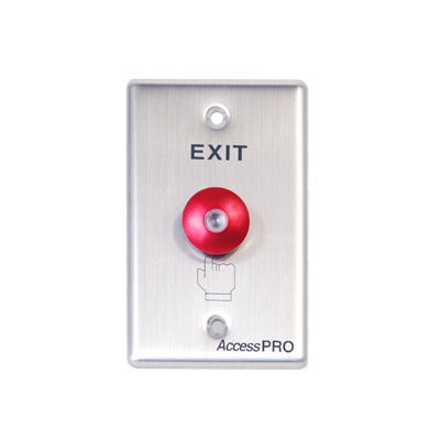 ACCESSPRO - Botón Redondo Color Rojo con LED