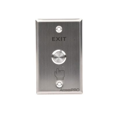 ACCESSPRO - Botón de Cabeza Plana / Exterior IP65 / Estético / NO y COM