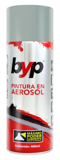 Pintura en aerosol byp metalico PLATA
