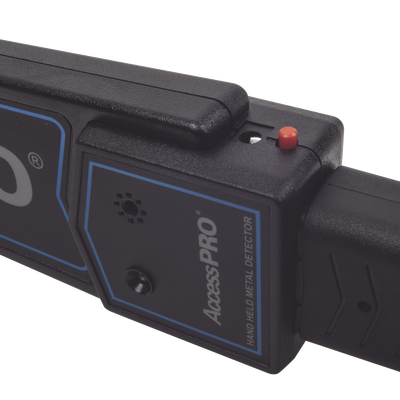 ACCESSPRO - Detector de Metal Portátil para Objetos Pequeños / Protección IP31 / Indicador LED / Vibración y Alarma Audible Simultanea / Para Inspección a Detalle