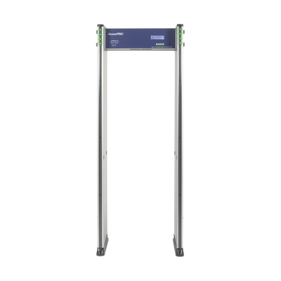 ACCESSPRO - Detector de Metales de 18 zonas/ Uso en Interior/Programación con Control Remoto / Contador de Personas