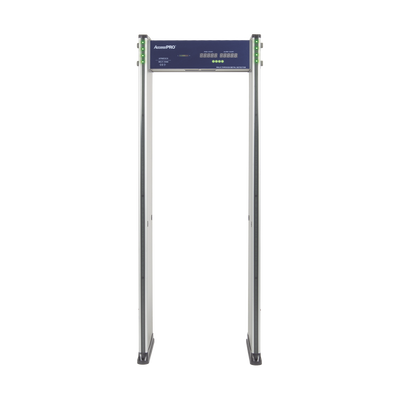 ACCESSPRO - Detector de metales de 6 zonas/ Uso en Interior/ Contador de alarmas y Personas