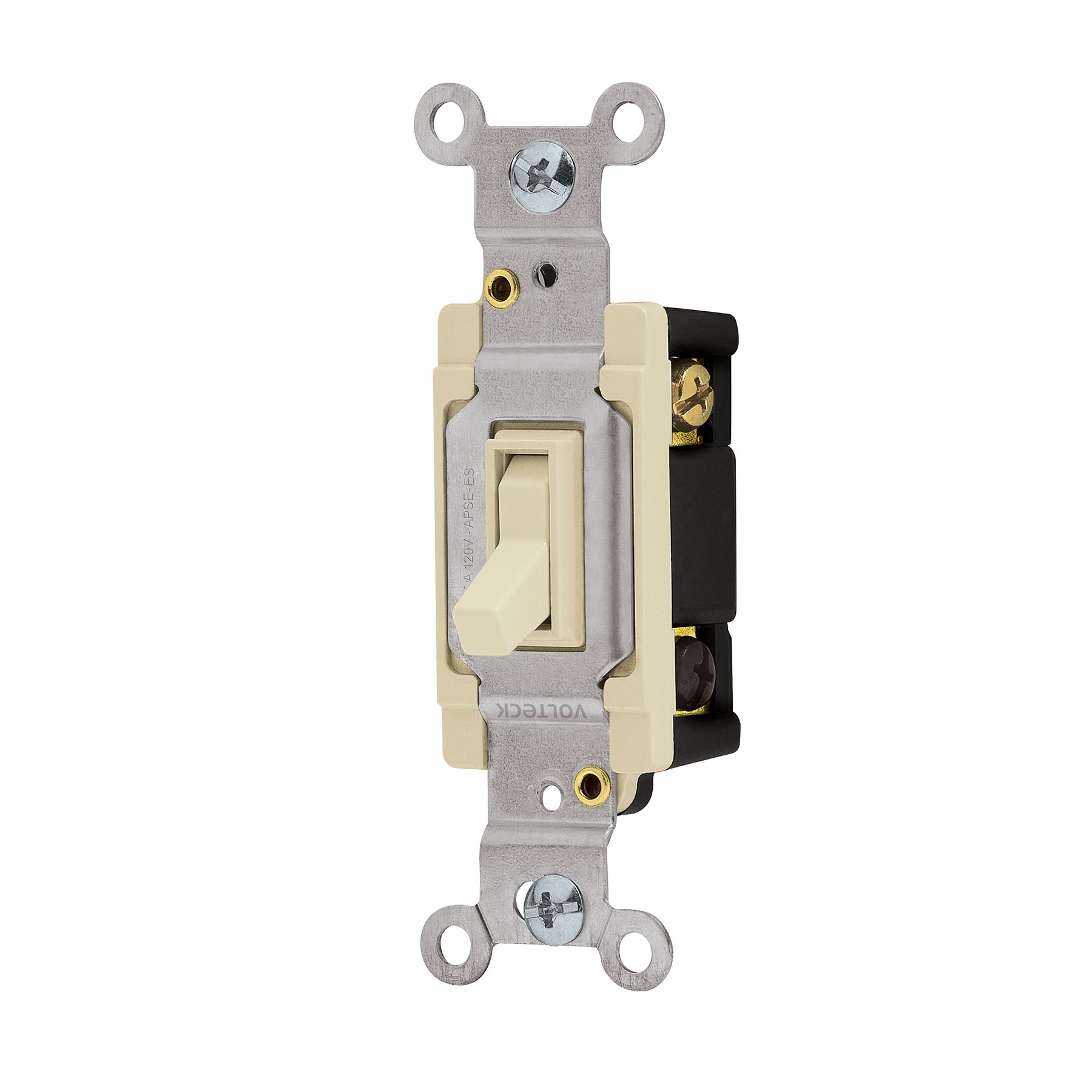 Interruptor vertical de palanca, 3 vias, Standard, marfil