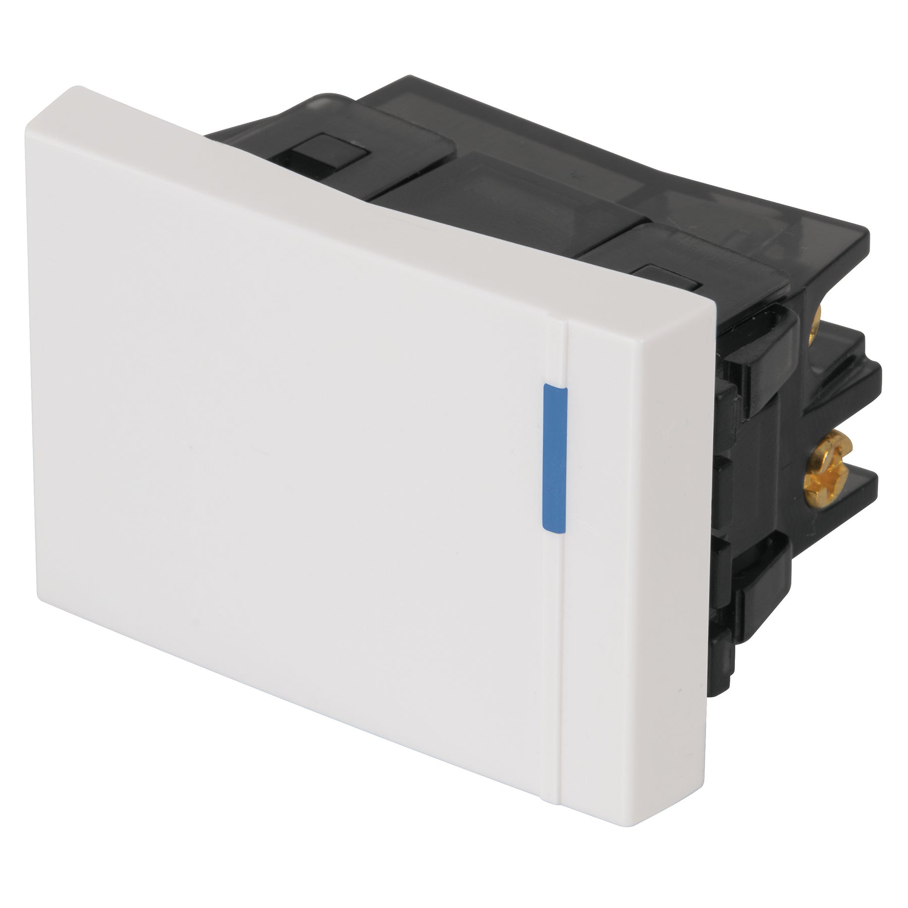 Interruptor de 3 vias, 1.5 modulos, linea Espa–ola, blanco