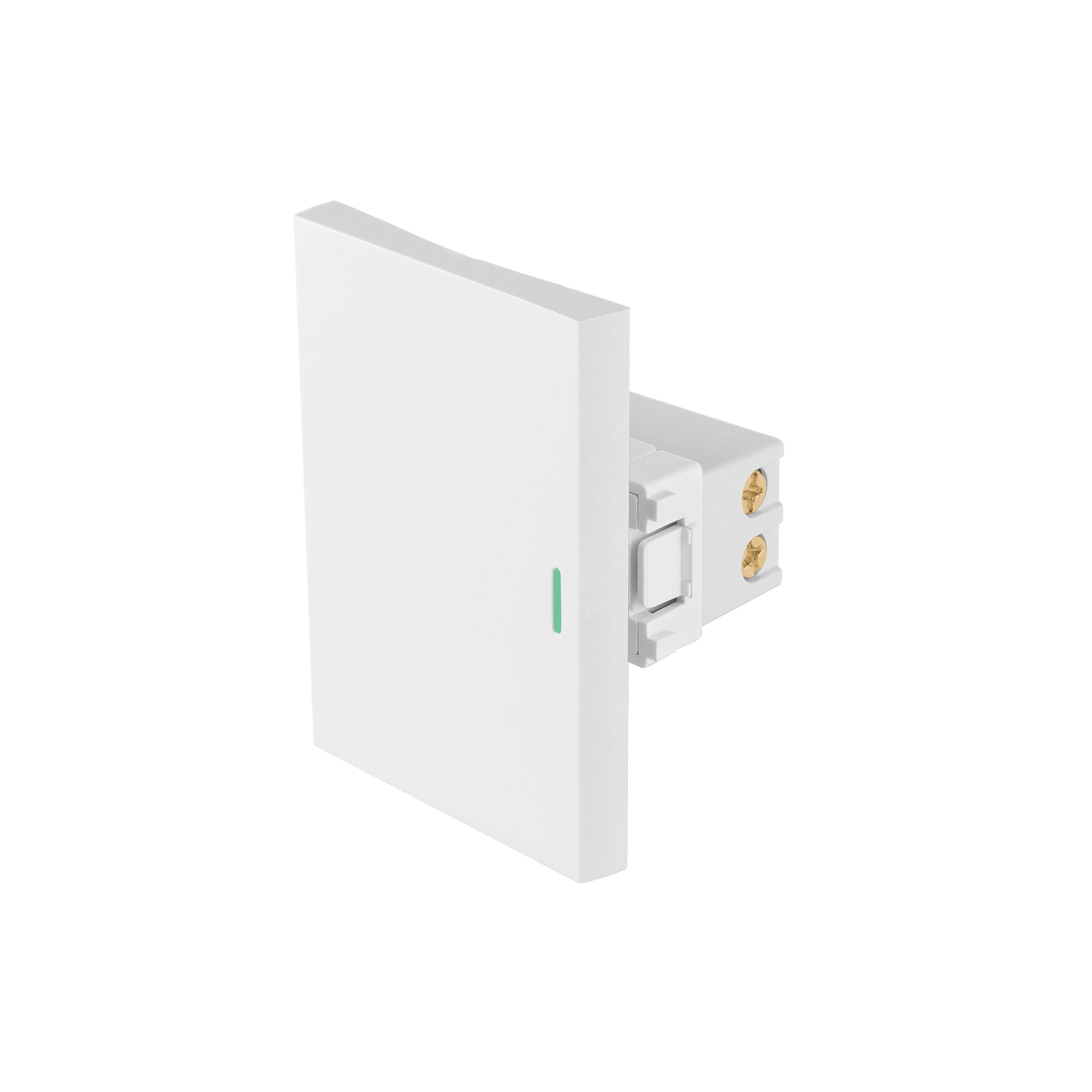 Interruptor de 3 vias blanco de 3 modulos, linea Lisboa