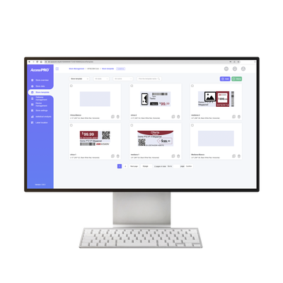 ACCESSPRO - Licencia Anual Para Gestión de AccessPro ESL Cloud / Etiqueta de Tinta Electrónica / ESL / 100% Nube / 1 Tienda