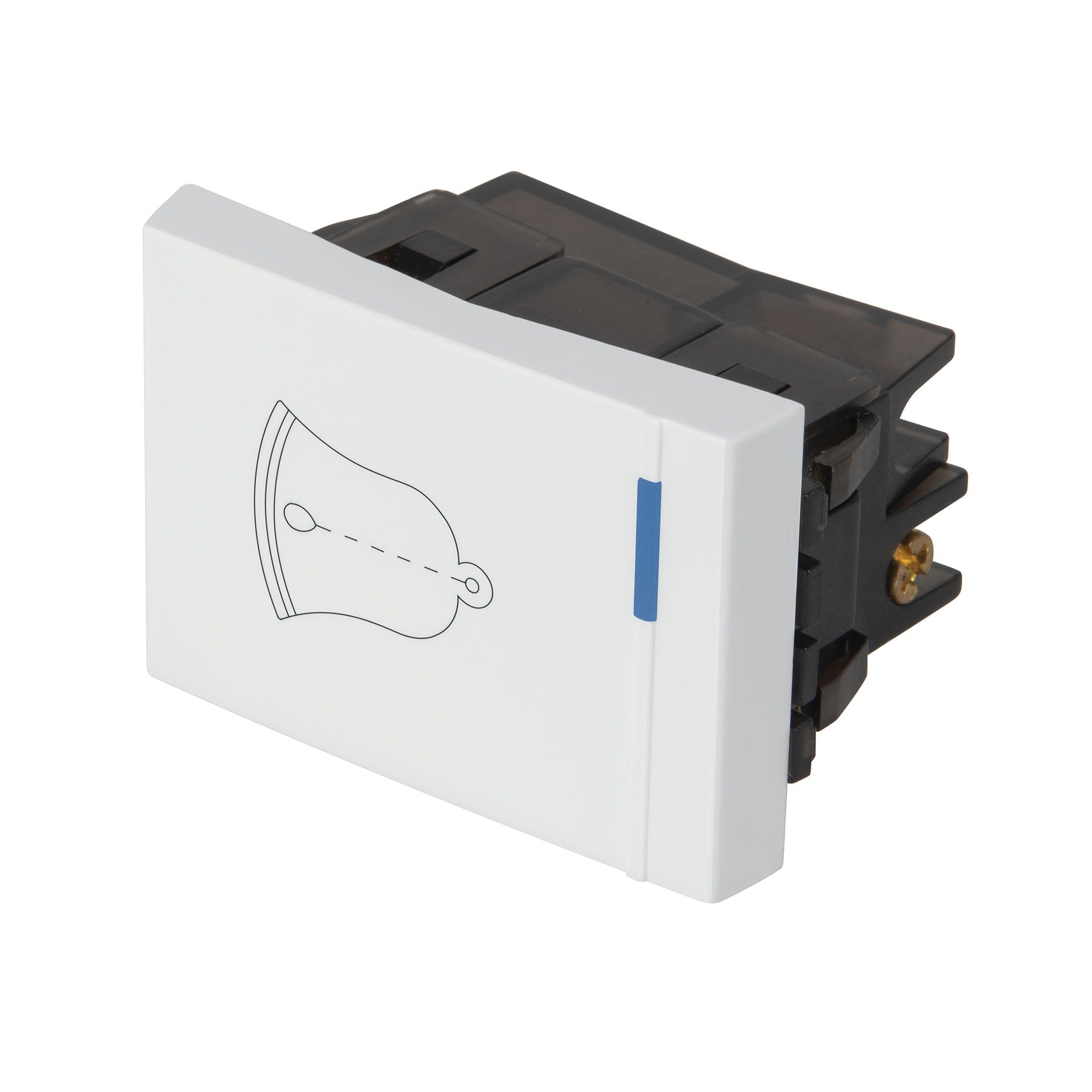 Interruptor para timbre, 1.5 modulos, linea Espa–ola, blanco
