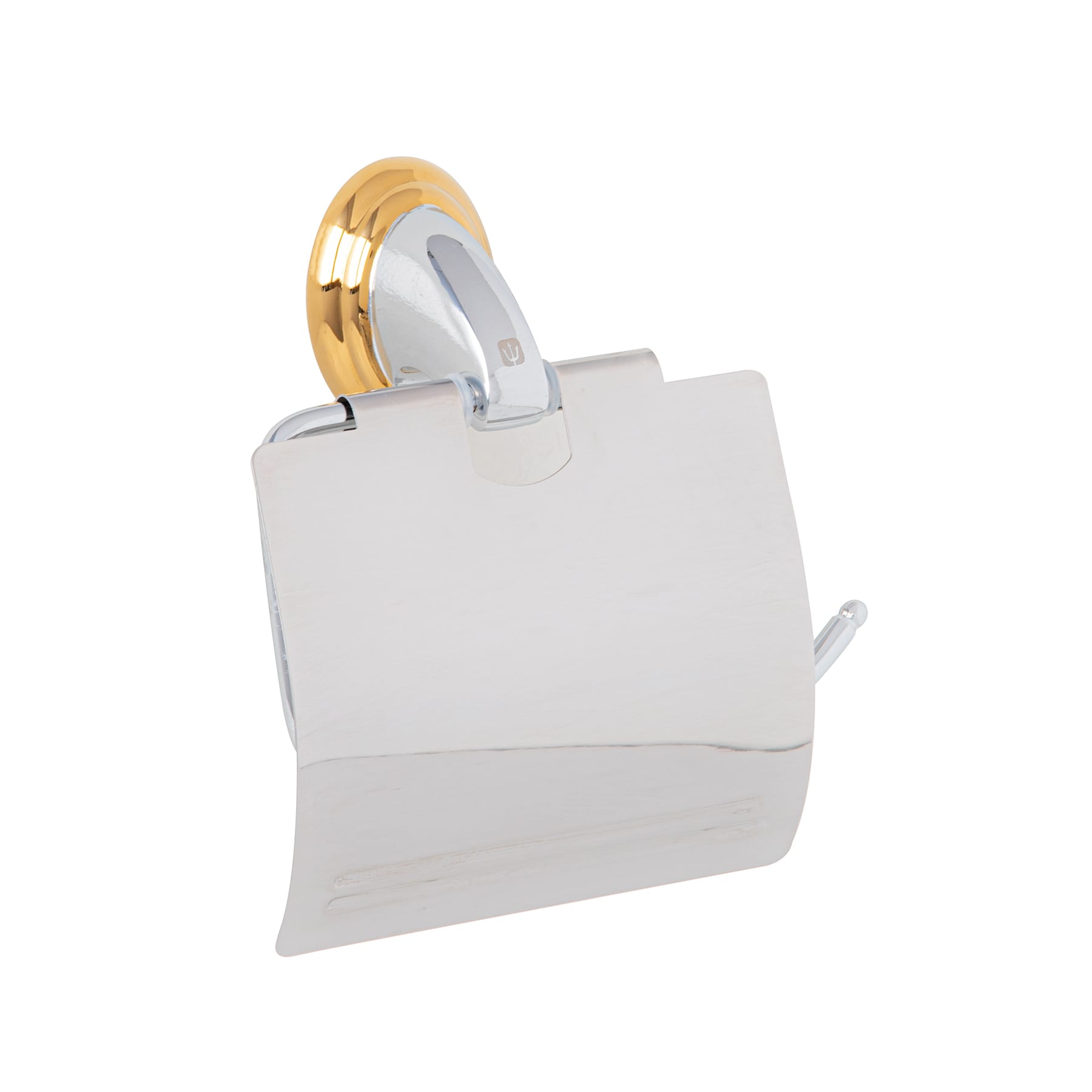 Portarrollo metalico acabado cromo-oro, Foset Aqua