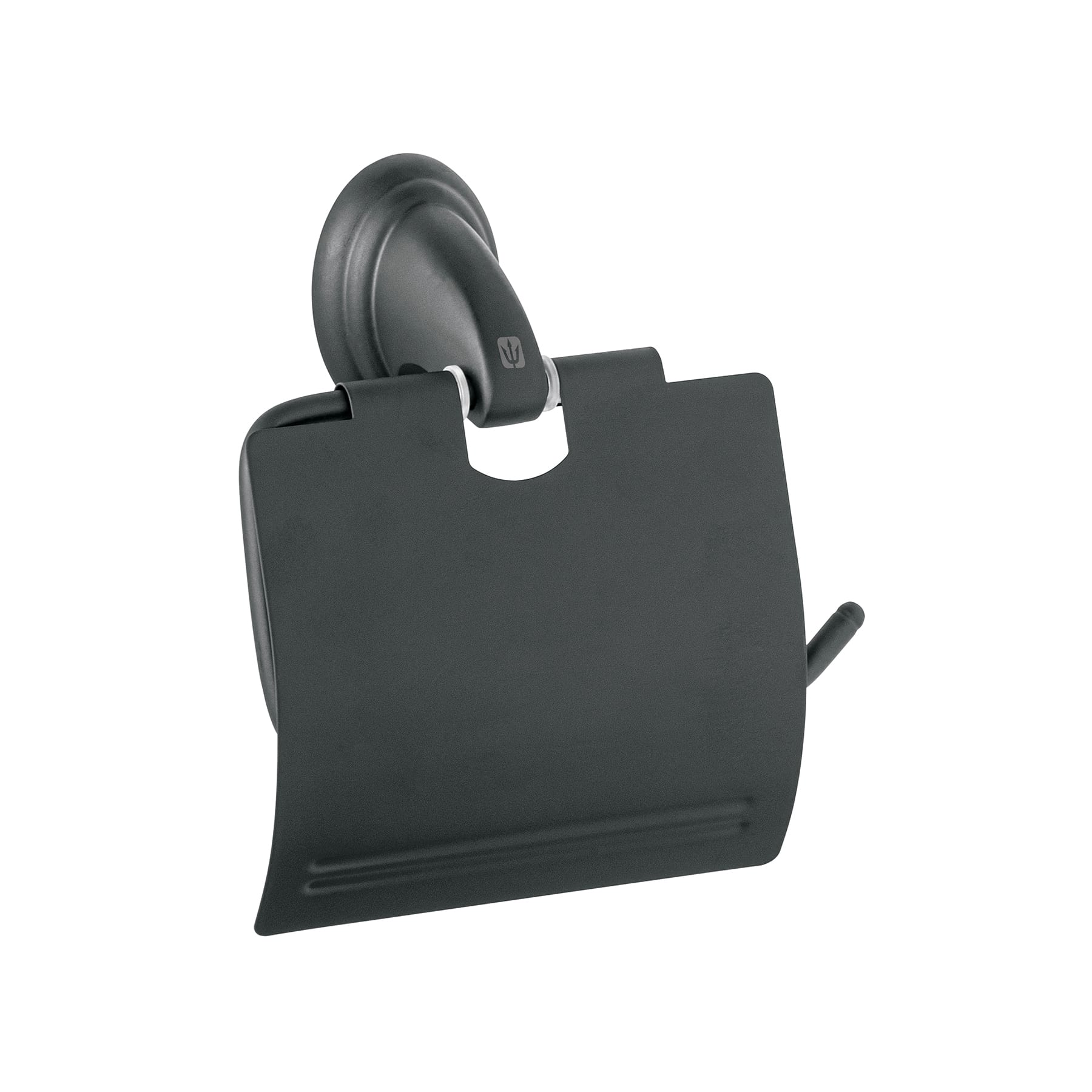 Portarrollo metalico acabado negro, Foset Aqua