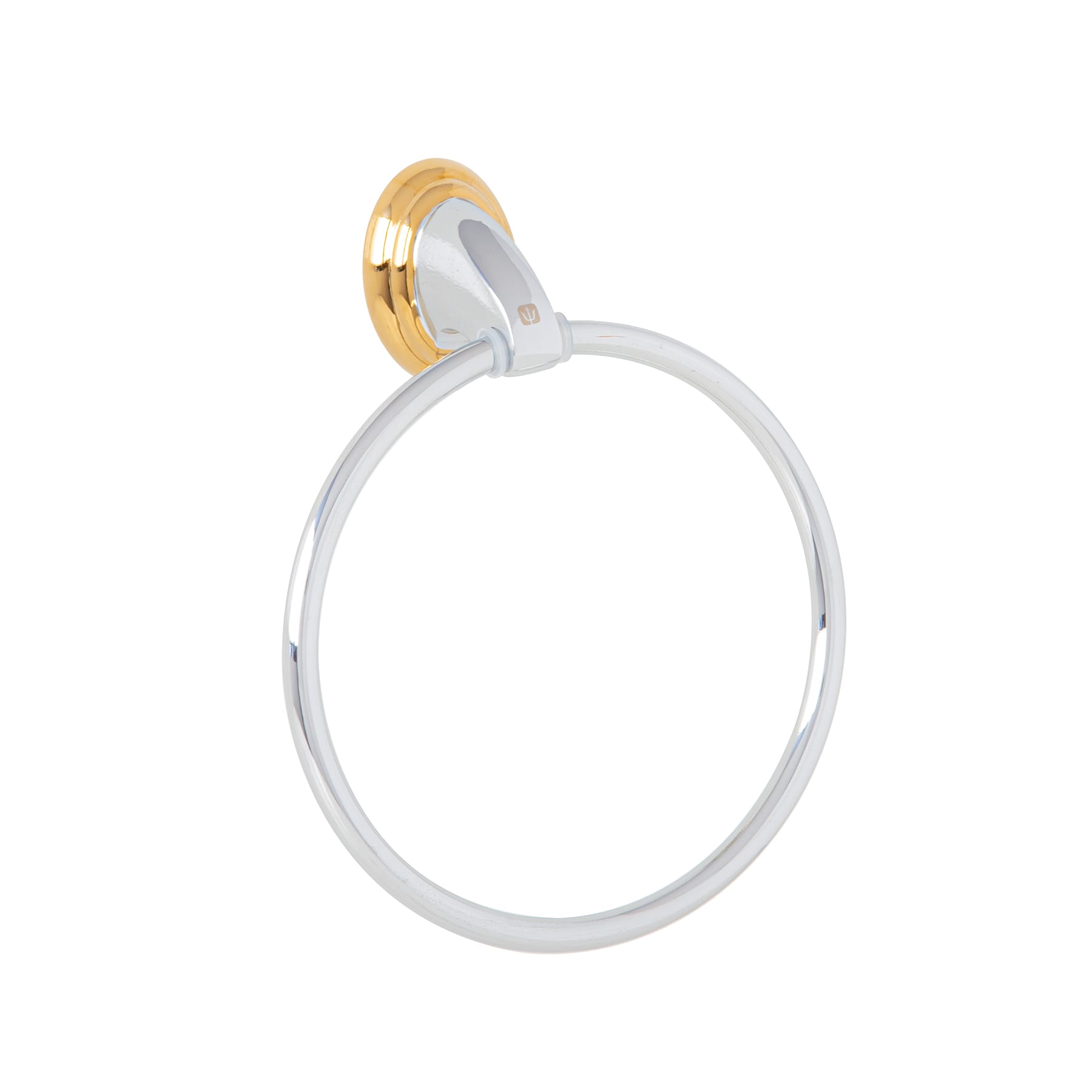Toallero argolla metalico acabado cromo-oro, Foset Aqua