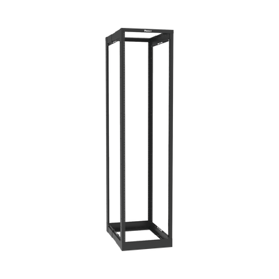 PANDUIT - Rack de Cuatro Postes Estándar de 19", Rieles Roscados #12-24, Profundidad Ajustable de 23 a 42 in, 45 Unidades de Rack, Color Negro