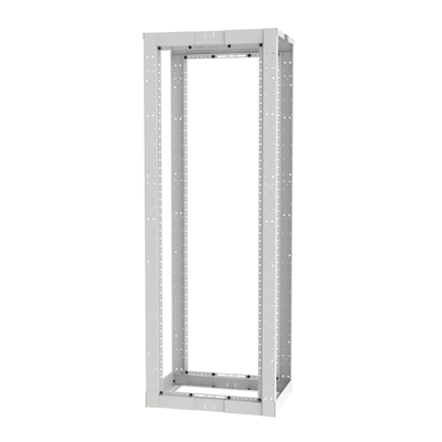 PANDUIT - Rack de Cuatro Postes Estándar de 19", Rieles Roscados #12-24, Profundidad Ajustable de 23 a 42 in, 45 Unidades de Rack, Color Blanco