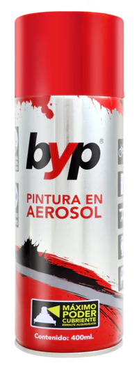 Pintura en aerosol byp ROJO BERMELLON