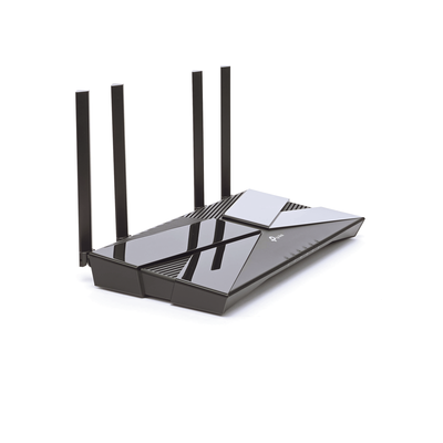 TP-LINK - Router WiFi 6 AX 1500Mbps / MU-MIMO 2X2 y OFDMA / 1 Puerto WAN 10/100/1000 Mbps / 4 Puertos LAN 10/100/1000 Mbps / 4 Antenas Beamforming