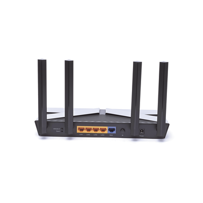 TP-LINK - Router WiFi 6 AX 1500Mbps / MU-MIMO 2X2 y OFDMA / 1 Puerto WAN 10/100/1000 Mbps / 4 Puertos LAN 10/100/1000 Mbps / 4 Antenas Beamforming