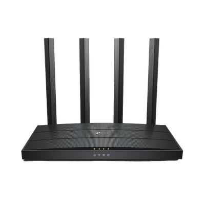 TP-LINK - Router WiFi 6 AX 1500Mbps / MU-MIMO 2X2 y OFDMA / 1 Puerto WAN 10/100/1000 Mbps / 3 Puertos LAN 10/100/1000 Mbps / 4 Antenas / Conexión Inalámbrica OneMesh