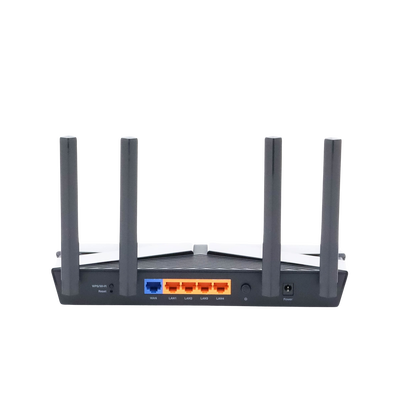 TP-LINK - Router WiFi 6 doble banda AX 3000 Mbps /  MU-MIMO y OFDMA / 1 Puerto WAN 10/100/1000 Mbps / 4 Puertos LAN 10/100/1000 Mbps / 4 Potentes Antenas.