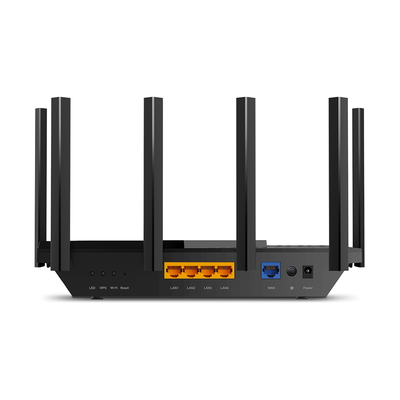 TP-LINK - Router WiFi 6 Doble Banda / AX5400 MU-MIMO 4X4 y OFDMA / 1 puerto WAN 10/100/1000 Mbps / 4 puertos LAN 10/100/1000 Mbps / 1 puerto USB 3.0 /  6 potentes antenas / Administración App (Tether) o Página web / Protección HomeShield