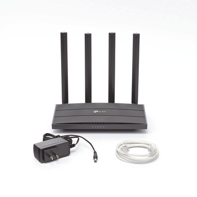 TP-LINK - Router inalámbrico WiFi 5 AC 1200 Mbps / Doble Banda MU-MIMO 2x2 / 1 Puerto WAN 10/100/1000 Mbps /  4 Puertos LAN 10/100/1000 Mbps / Compatuble con Tecnología OneMesh / Soporta AgiNet