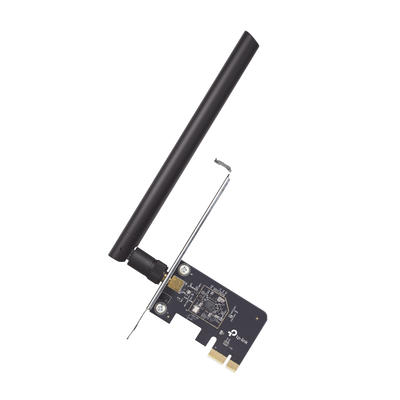 TP-LINK - Adaptador  PCI inalámbrico doble banda AC 600 Mbps / Antena de alta ganancia / Tecnología MU-MUMO / Seguridad WPA3 / Soporte de perfil bajo y Altura completa