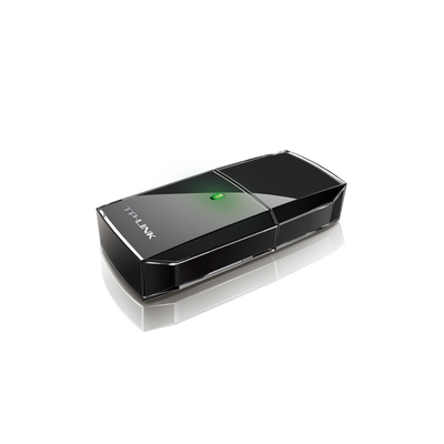 TP-LINK - Adaptador  USB inalámbrico doble banda AC 600 Mbps
