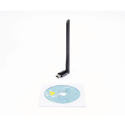 TP-LINK - Adaptador  USB inalámbrico doble banda AC 600 Mbps, antena de alta ganancia.