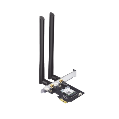 TP-LINK - Adaptador PCIe inalámbrico doble banda AC 1200 Mbps / Antena de alta ganancia / Tecnología MU-MUMO 2X2 / Soporte de perfil bajo y Altura completa / Bluetooth 4.2