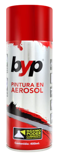 Pintura en aerosol byp metalico ROJO METALICO