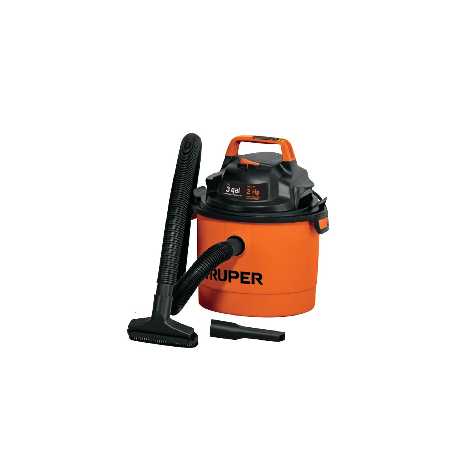 Aspiradora de solidos y liquidos, 3 gal, plastica, Truper