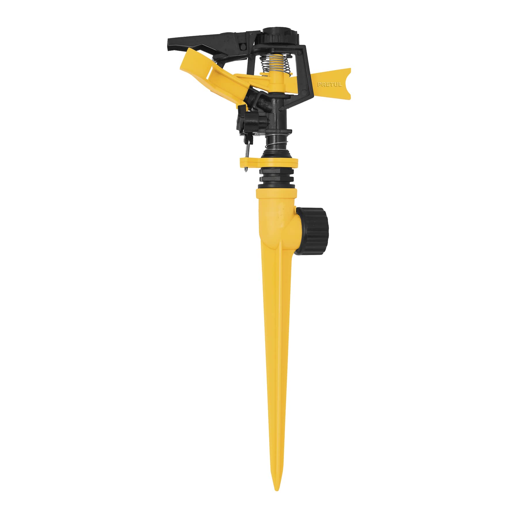 Aspersor plastico 11' una via, estaca plastica, Pretul