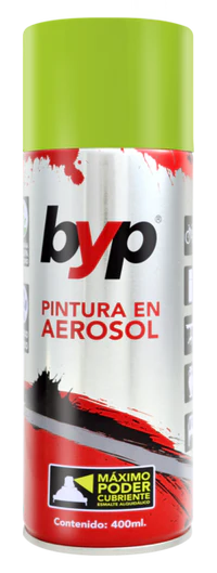 Pintura en aerosol byp FLUORESCENTES VERDE