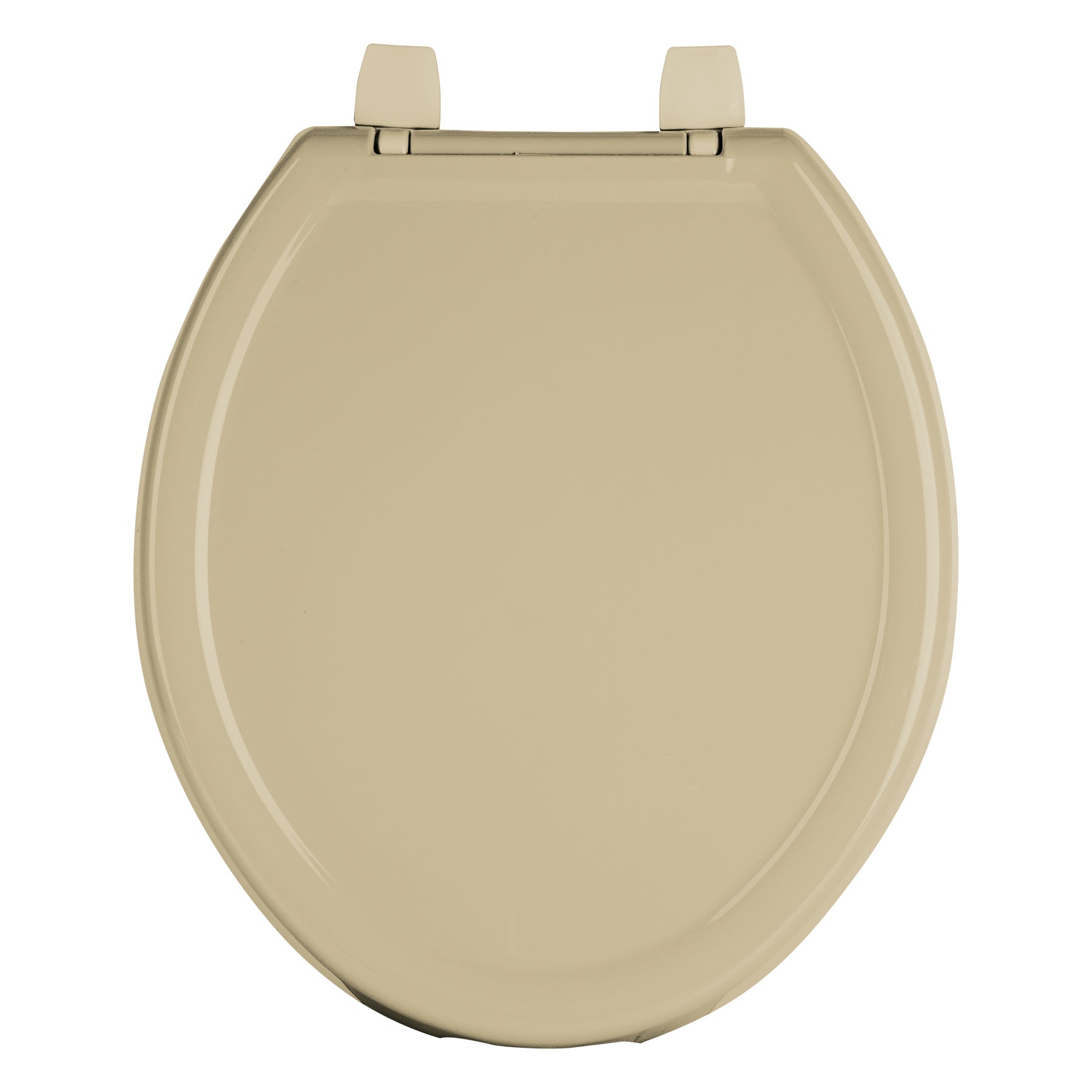 Asiento redondo ligero con tapa para WC, beige, FOSET BASIC