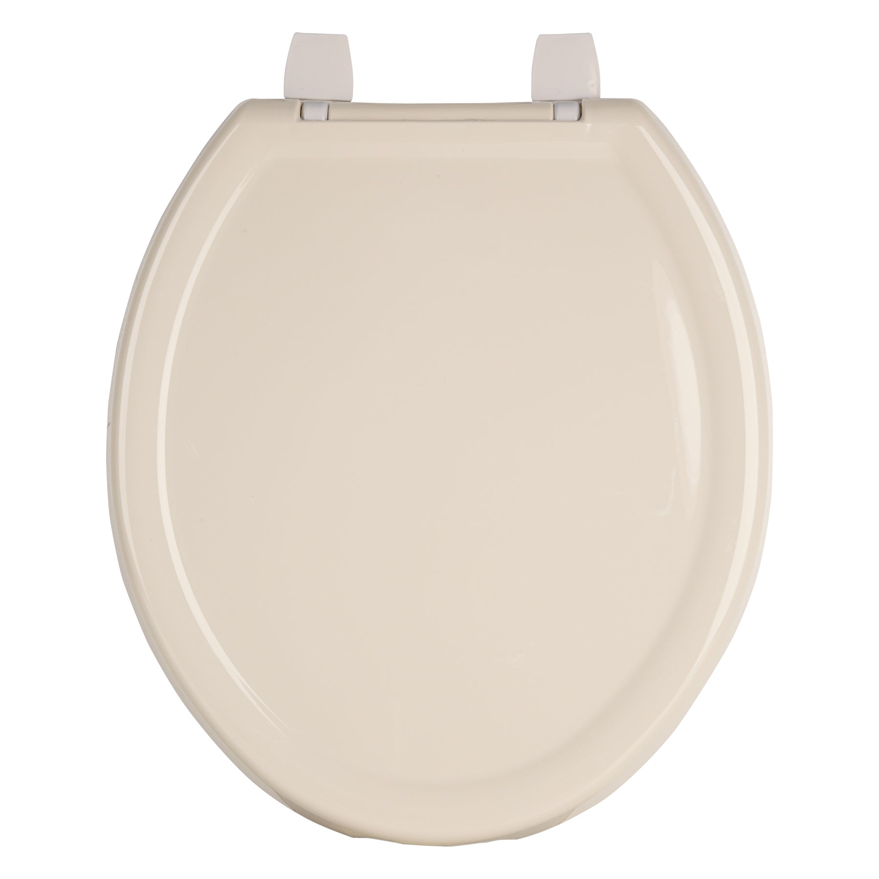 Asiento redondo ligero con tapa para WC, hueso, FOSET BASIC