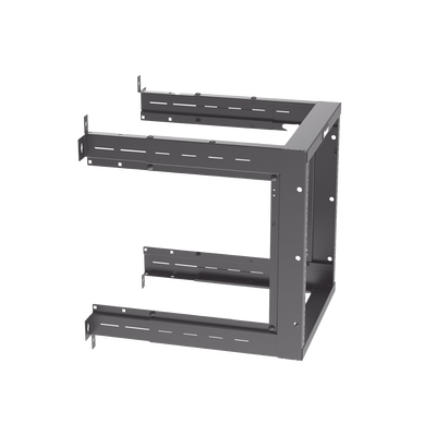 PANDUIT - Rack PanZone® de Montaje en Pared, de 19in, Profundidad Ajustable, Rieles Numerados y Roscados #12-24, 12 UR, Color Negro