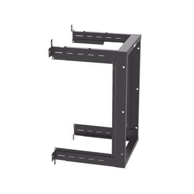 PANDUIT - Rack PanZone® de Montaje en Pared, de 19in, Profundidad Ajustable, Rieles Numerados y Roscados #12-24, 18 UR, Color Negro